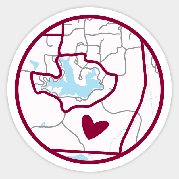 Southern Illinois University Campus Map Sticker by GrellenDraws